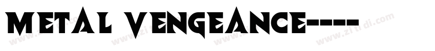 Metal Vengeance字体转换